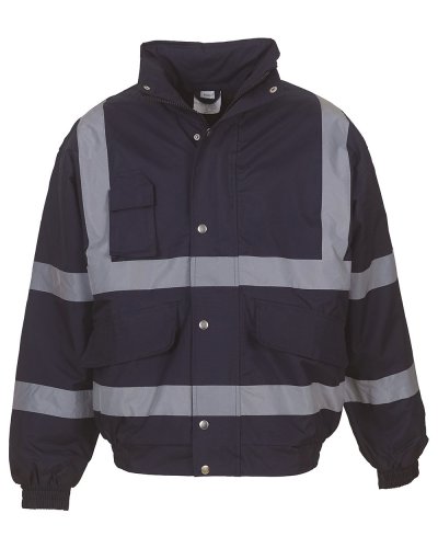 Giacca sicurezza Bomber con cappuccio Navy