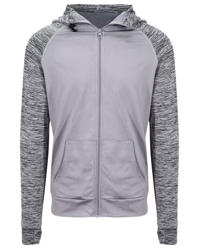 Men's Cool Contrast Zoodie Grey/grey melange