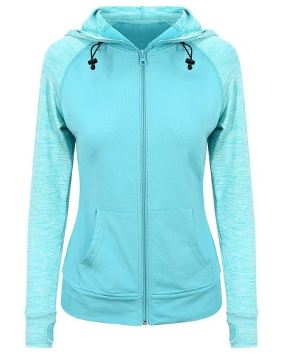 Girlie Cool Contrast Zoodie Ocean/ocean blue melange