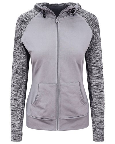Girlie Cool Contrast Zoodie Grey/grey melange