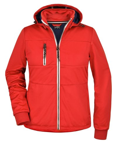 Ladies' Maritime Jacket Red/navy-white