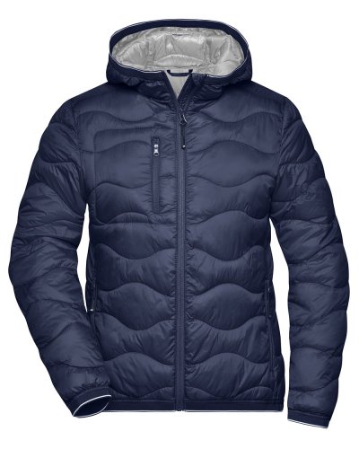 Ladies' Padded Jacket Navy/Silver