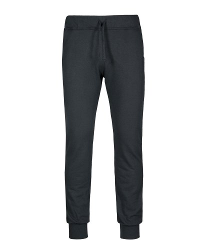 Pantalone fit in felpa french terry Nero