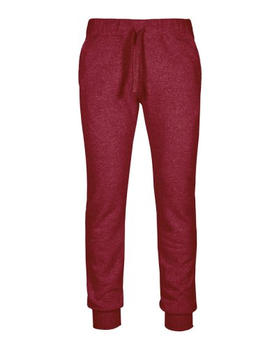 Pantalone fit in felpa french terry Bordeaux Sport