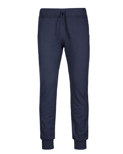 Pantalone fit in felpa french terry Blu