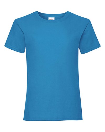 T-shirt bambina Value Weight Azure blue