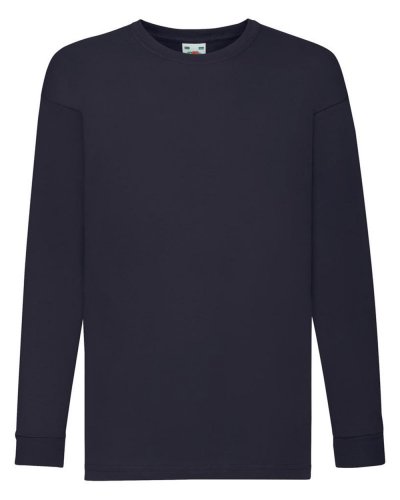 T-shirt bambino maniche lunghe Value Weight Deep navy