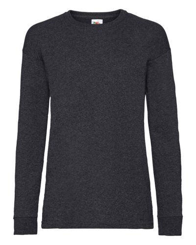T-shirt bambino maniche lunghe Value Weight Dark Heather Grey