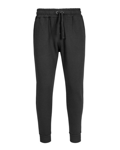 Pantalone Sport Fit in felpa Stretch Nero