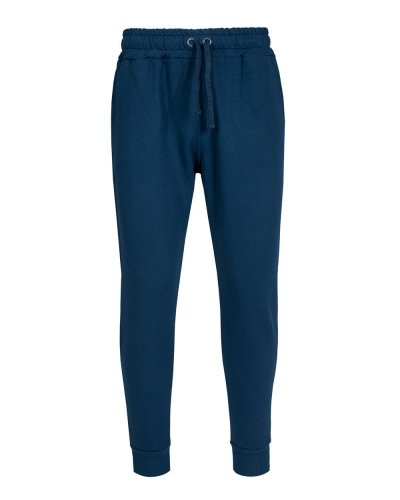 Pantalone Sport Fit in felpa Stretch Blu