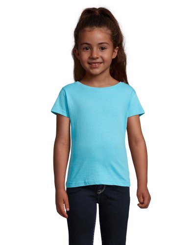 T-Shirt Bambina Cherry Blu Atollo