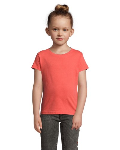 T-Shirt Bambina Cherry Corallo