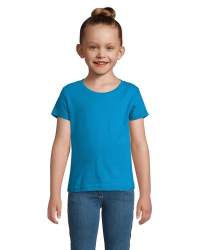 T-Shirt Bambina Cherry Acqua