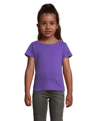 T-Shirt Bambina Cherry Viola Scuro