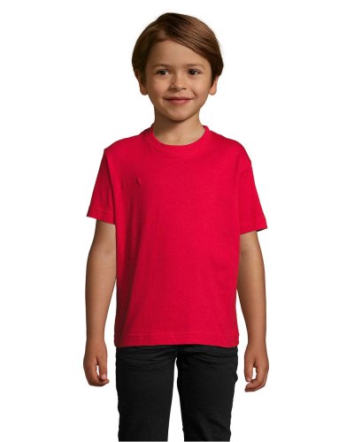 T-shirt bambino girocollo Imperial Rosso