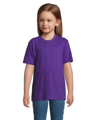 T-shirt bambino girocollo Imperial Viola Scuro