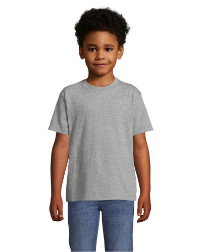 T-shirt bambino girocollo Imperial Grigio Medio Melange
