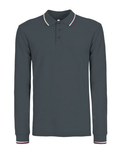 Polo Italy Manica lunga Dark Grey