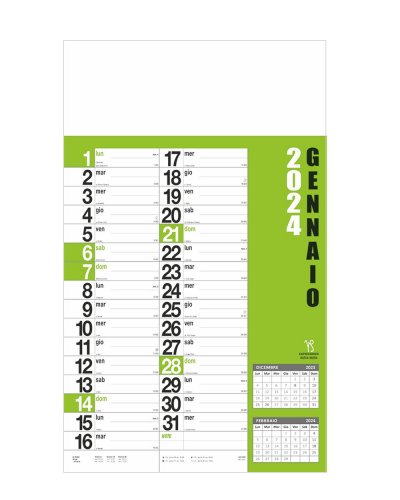 Calendario olandese Norvegese Verde