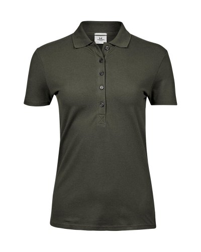 Polo donna Luxury Stretch Deep Green
