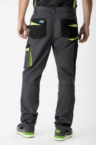 Pantalone multitasche da lavoro in canvas e ginocchiere incluse