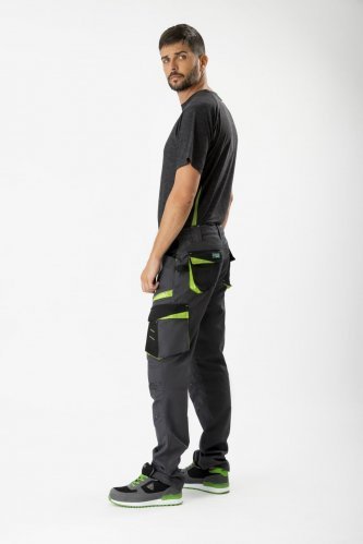 Pantalone multitasche da lavoro in canvas e ginocchiere incluse