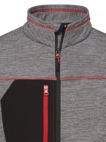 Giacca pile uomo zip YKK riciclato 80%