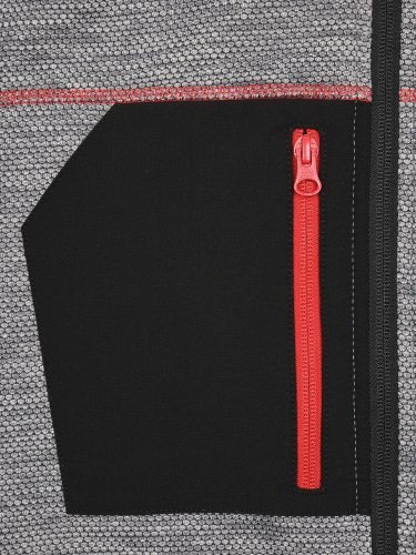 Giacca pile uomo zip YKK riciclato 80%