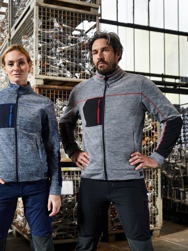 Giacca pile uomo zip YKK riciclato 80%