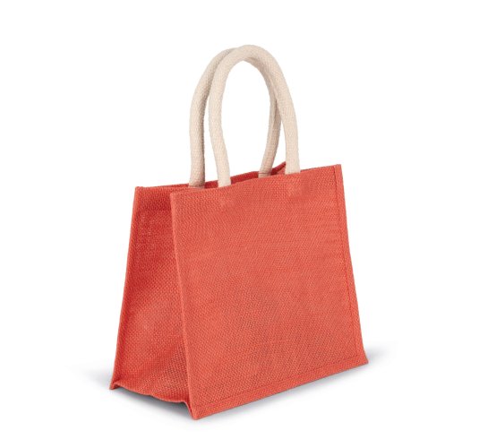 Shopper media in juta e cotone 26x14x22cm robusta – EcoBags