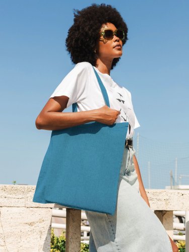 Shopper Cotone Riciclato 38x42cm Manici Lunghi 67cm