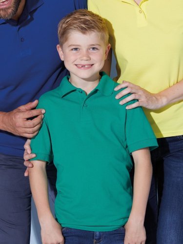 Polo Junior  100% Cotone, Regular Fit, 195g, Sportiva