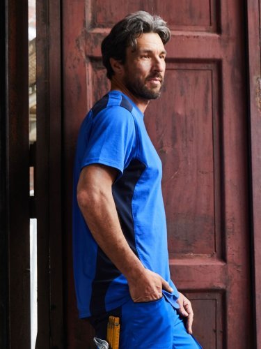 T-Shirt da lavoro uomo robusta Easy-Care, cotone poliestere