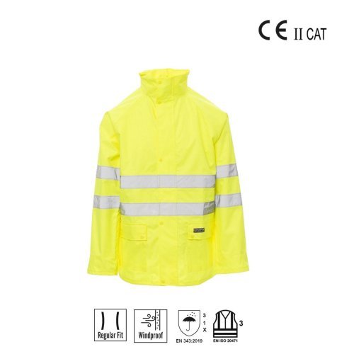 Chaqueta impermeable de alta visibilidad