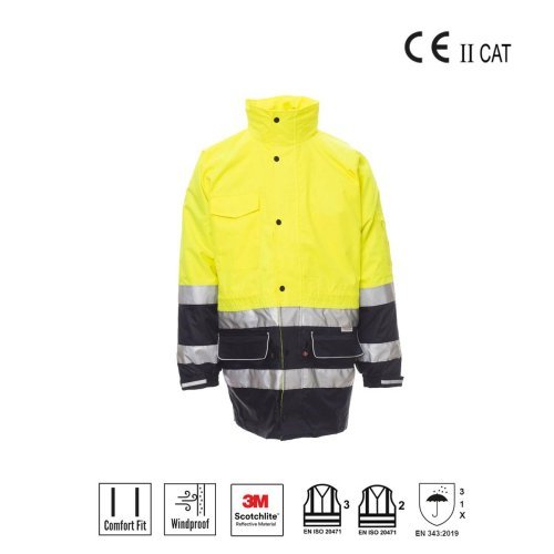 Parka triplo uso alta visibilità Security