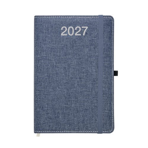 Agenda giornaliera 2027 R-PET mélange rigida con elastico 15x21 cm