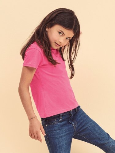 Fruit of the Loom T-shirt fille en coton, coupe régulière