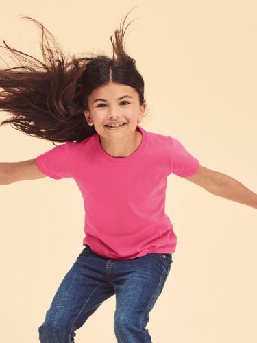 Fruit of the Loom T-shirt fille en coton, coupe régulière