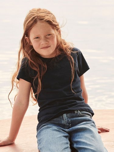Fruit of the Loom T-shirt fille en coton, coupe régulière