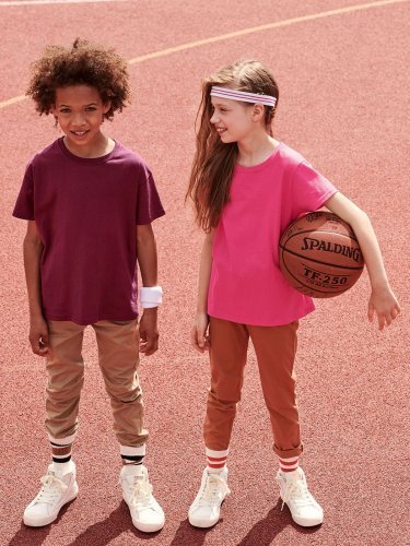 Fruit of the Loom T-shirt fille en coton, coupe régulière