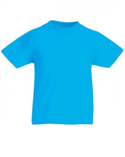 T-shirt bambino Value Weight Azure blue