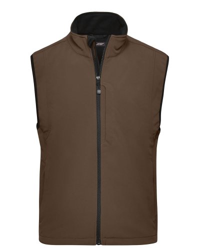 Men's Softshell Vest Brown