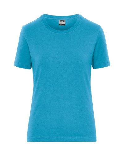 T-shirt donna in cotone organico ring spun Turquoise
