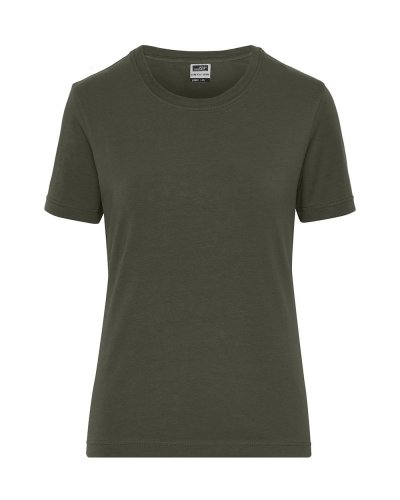 T-shirt donna in cotone organico ring spun Olive