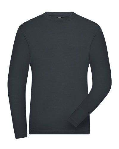 Men's Bio Stretch-Longsleeve Work - Solid Carbon