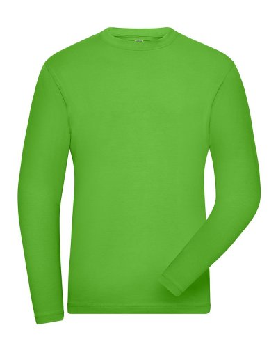 Men's Bio Stretch-Longsleeve Work - Solid Lime Green