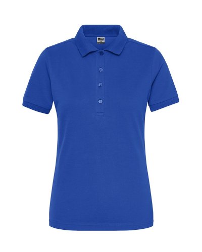 Polo donna in cotone organico ring-spun James & Nicholson Royal