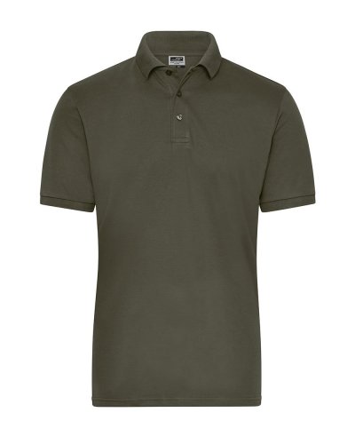 Polo uomo in cotone organico Ring Spun Olive