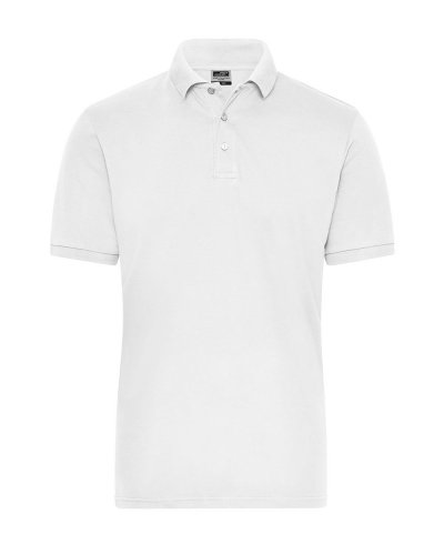 Polo uomo in cotone organico Ring Spun White