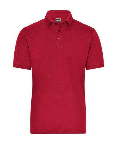 Polo uomo in cotone organico Ring Spun Red